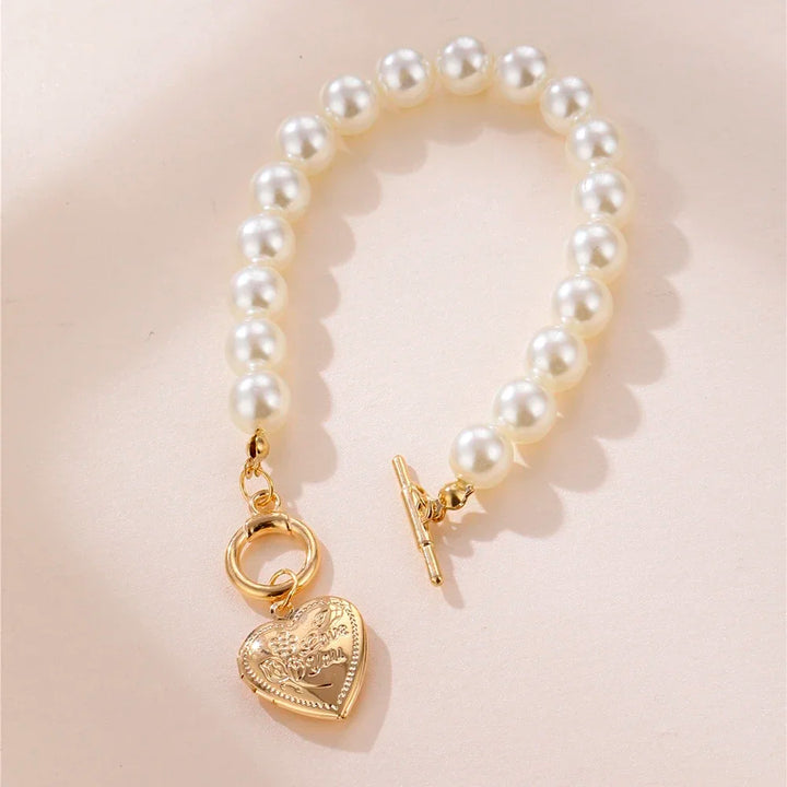 Radiant Lumina Heart Pearl Bracelet
