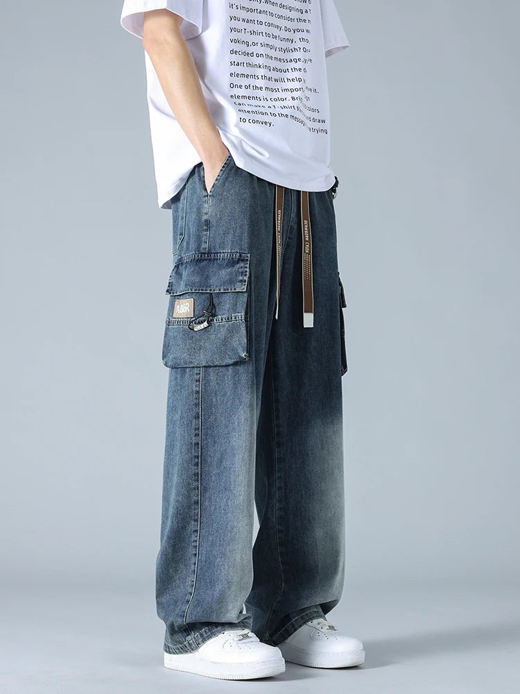 Theo Denim Cargo Pants