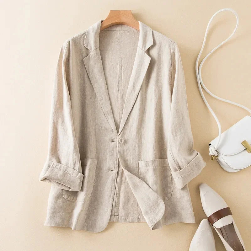 Solene Linen Blazer