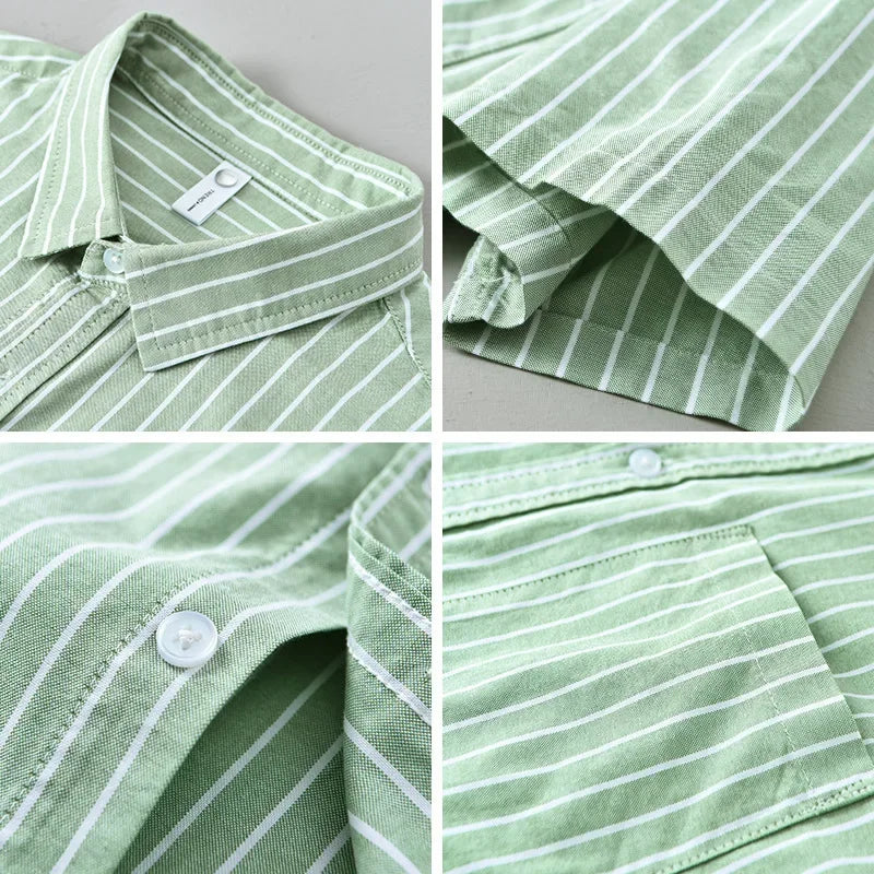 Harbor Stripe Cotton Shirt