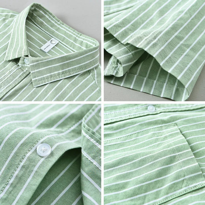 Harbor Stripe Cotton Shirt