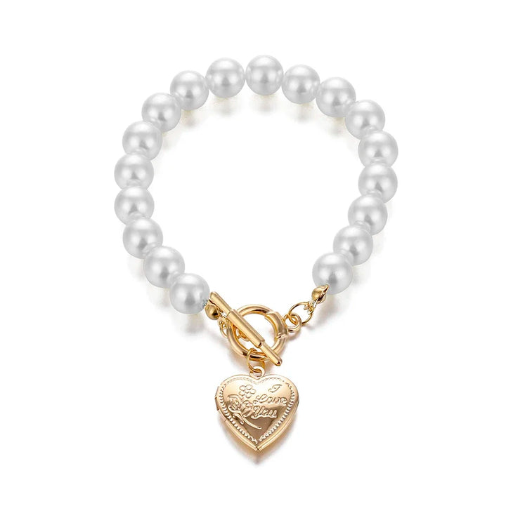Radiant Lumina Heart Pearl Bracelet