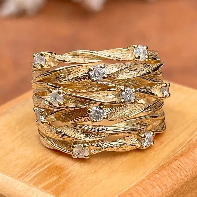 Lustrous Muse Crossover Ring