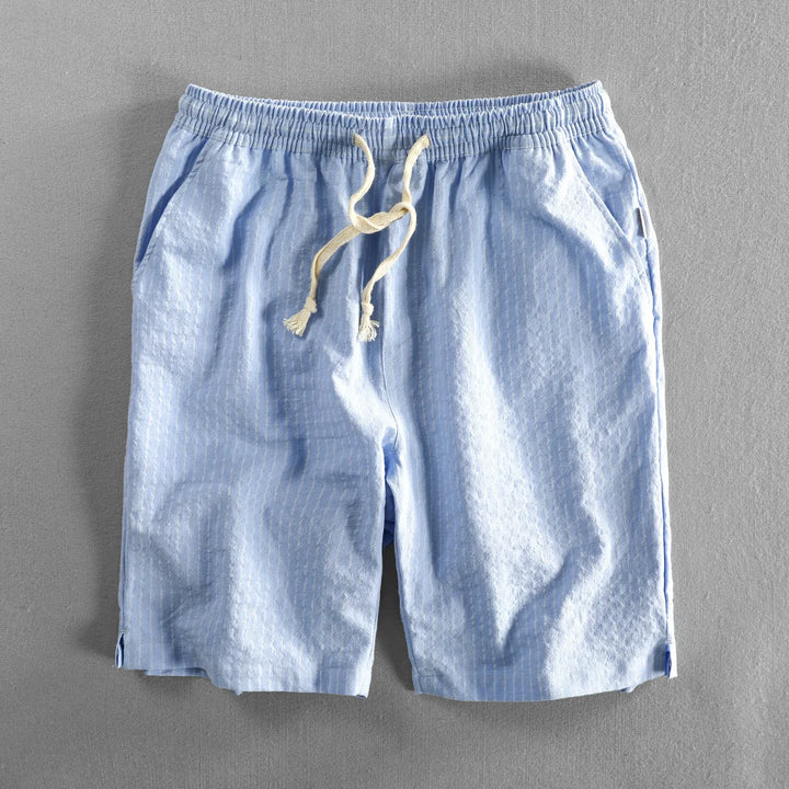 Shoreline Striped Linen Shorts