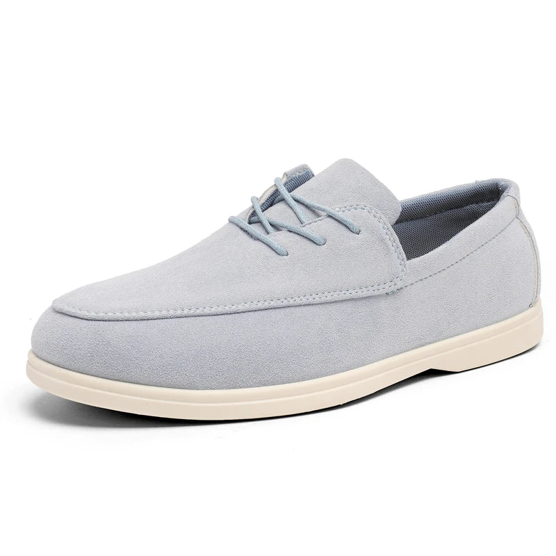 Lennon Suede Lace-up Loafers