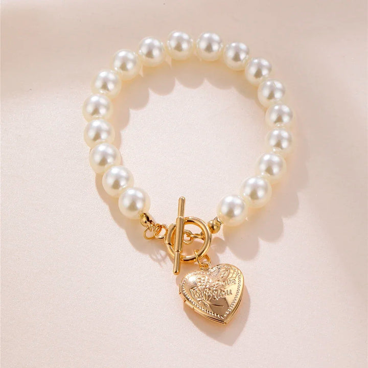 Radiant Lumina Heart Pearl Bracelet