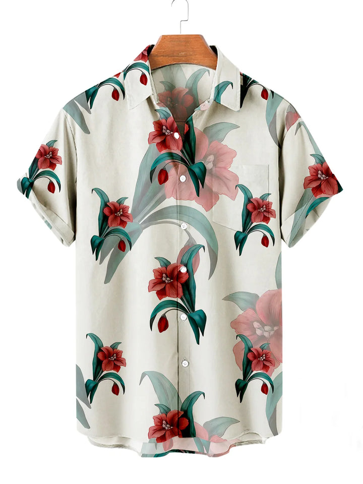 Rivai Floral Button Up Shirts
