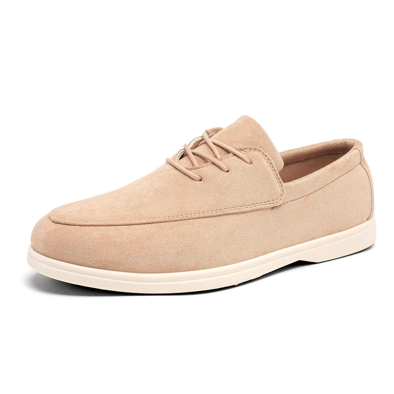 Lennon Suede Lace-up Loafers