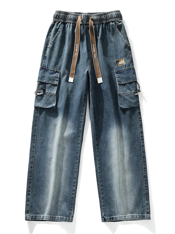 Theo Denim Cargo Pants