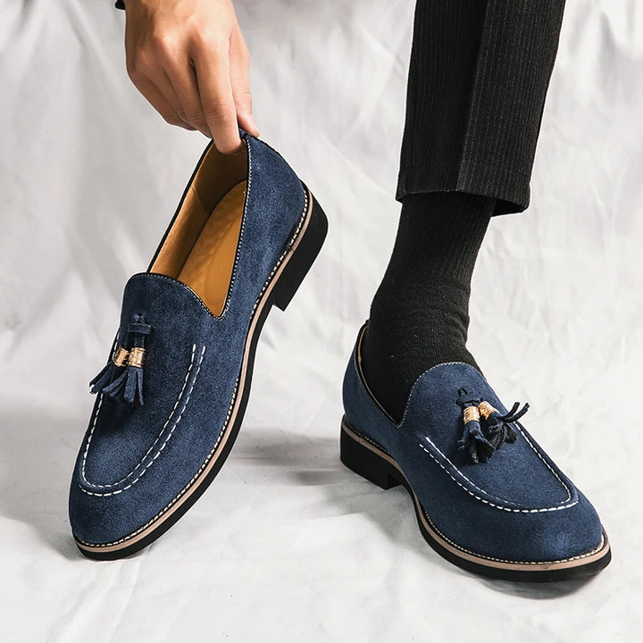Suede Luxe Tassel Loafers
