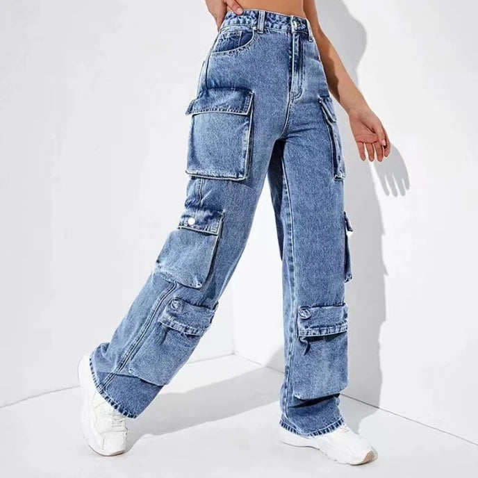 Rogue Wide-Leg Cargo Jeans