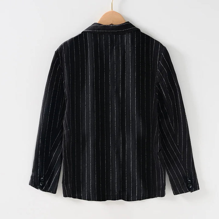 Wesley Striped Linen Blazer