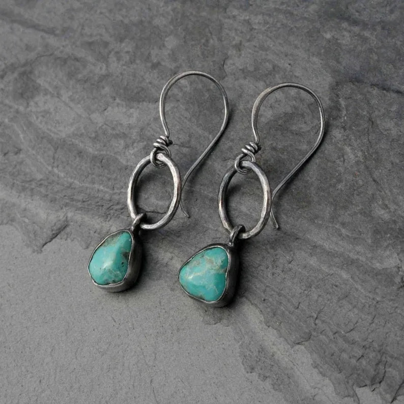 Imperial Turquoise Dangle Earrings