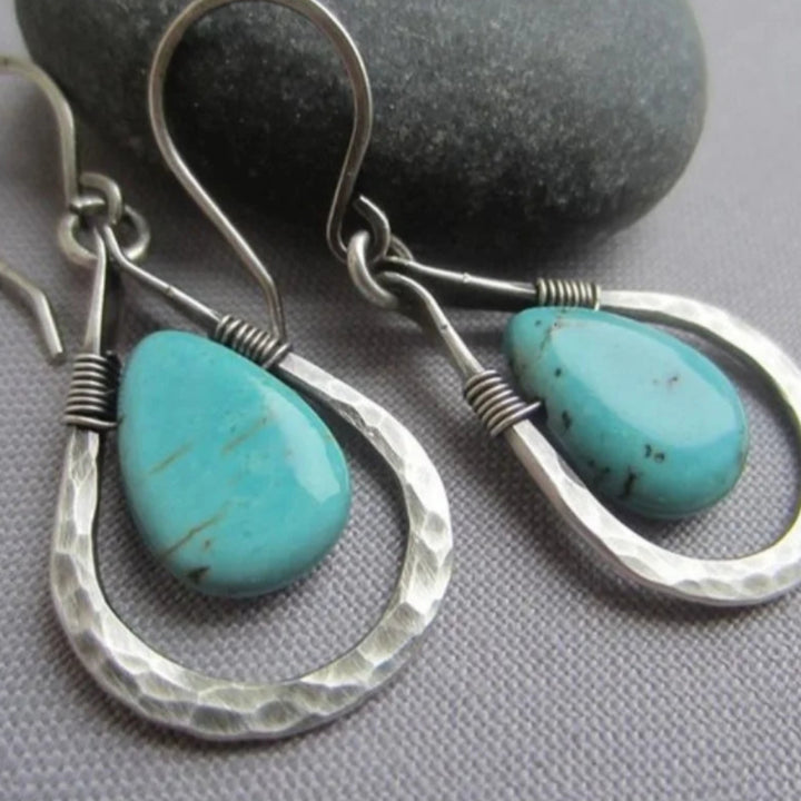 Majestic Sapphire Turquoise Earrings
