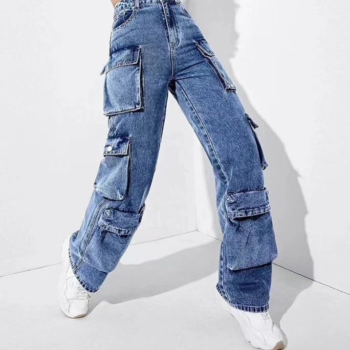 Rogue Wide-Leg Cargo Jeans