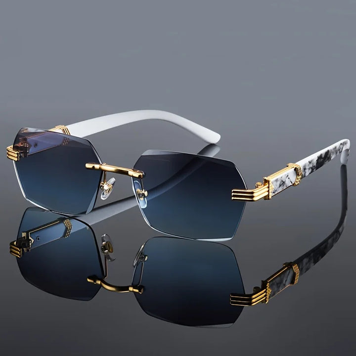 Marbella Rimless Square Sunglasses