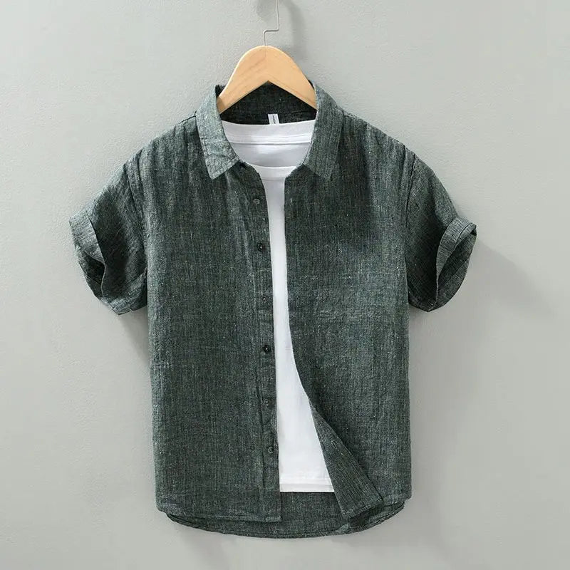 Evan Linen Short Sleeve