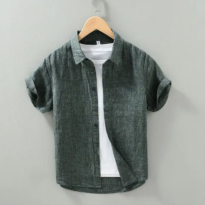 Evan Linen Short Sleeve