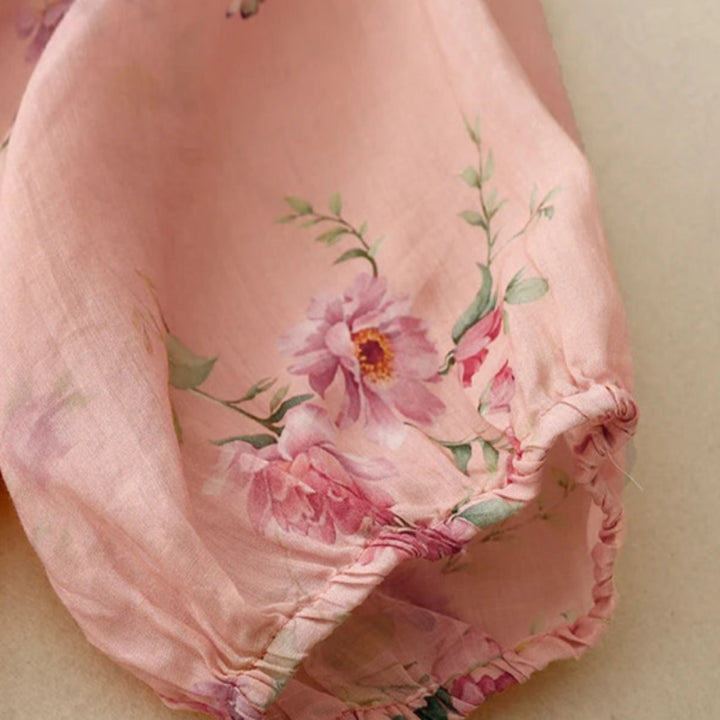 Amara Floral Linen Blouse