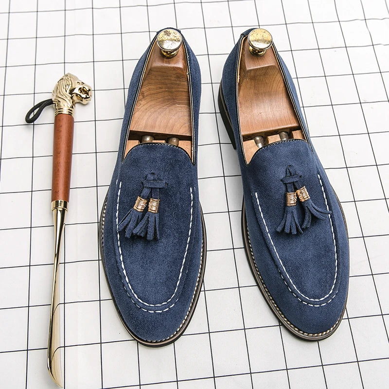 Suede Luxe Tassel Loafers