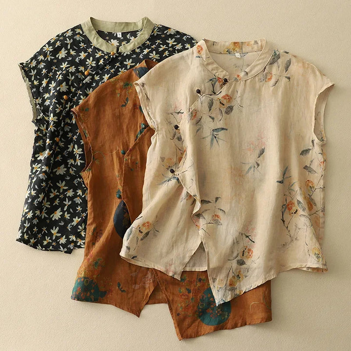 Calista Linen Top