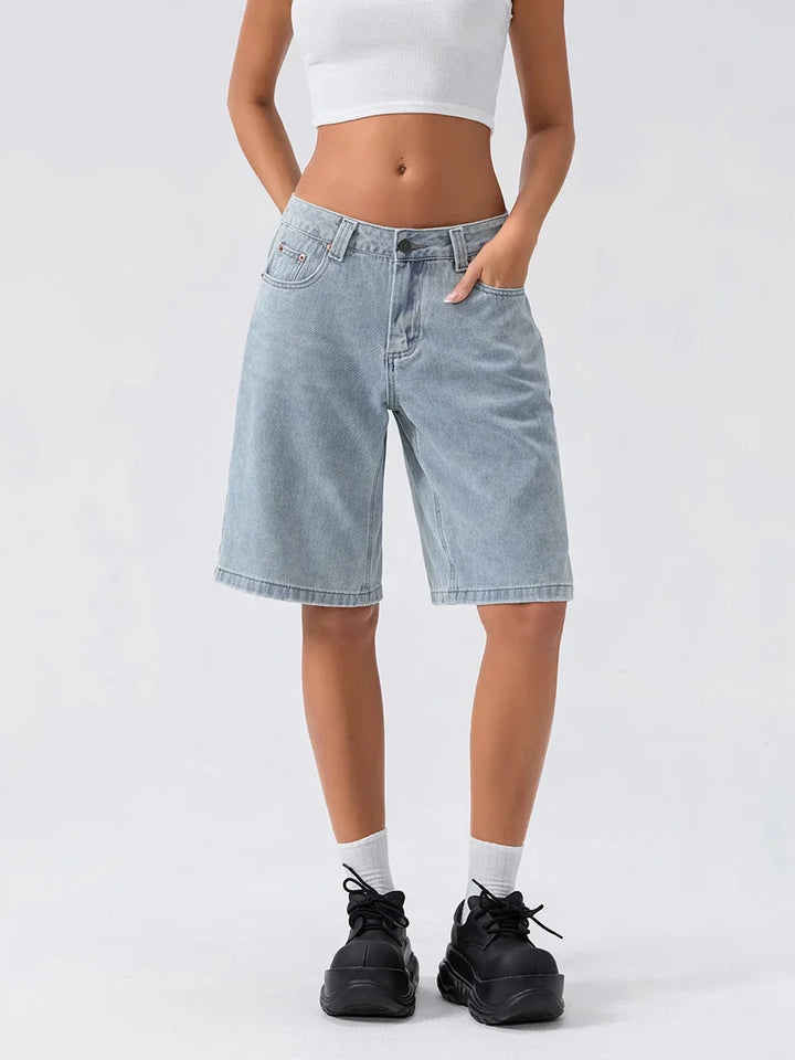 Kaia Street Denim Shorts