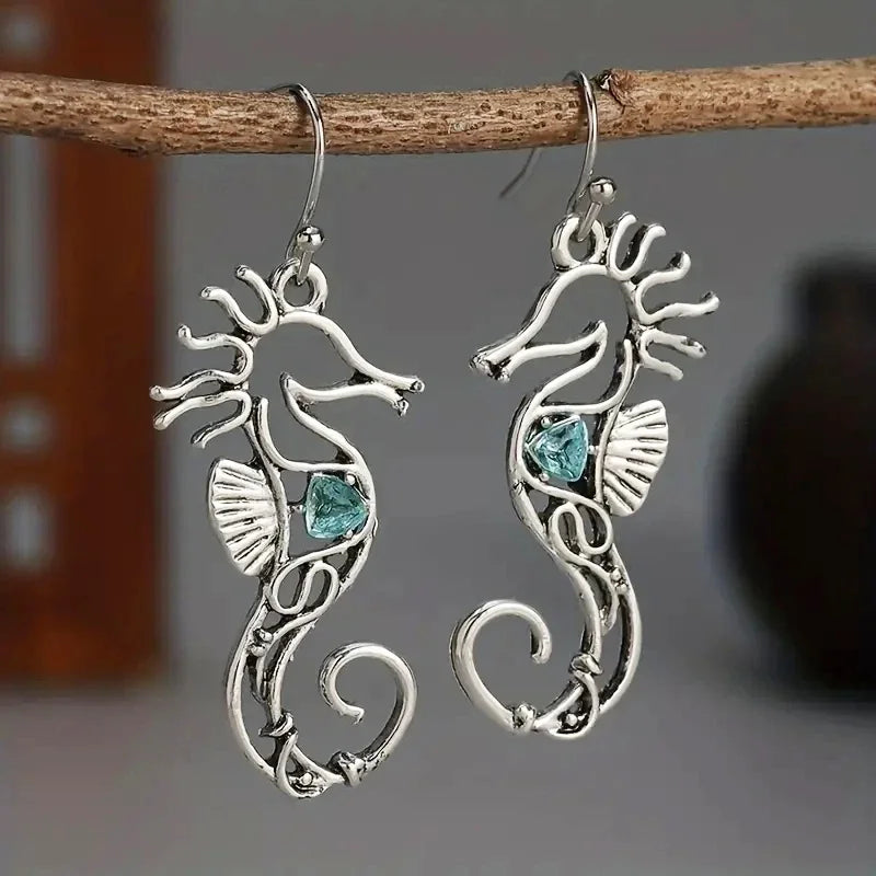 Aqua Siren Gemstone Earrings