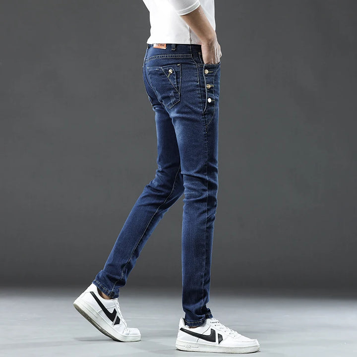 Soren Button Skinny Jeans