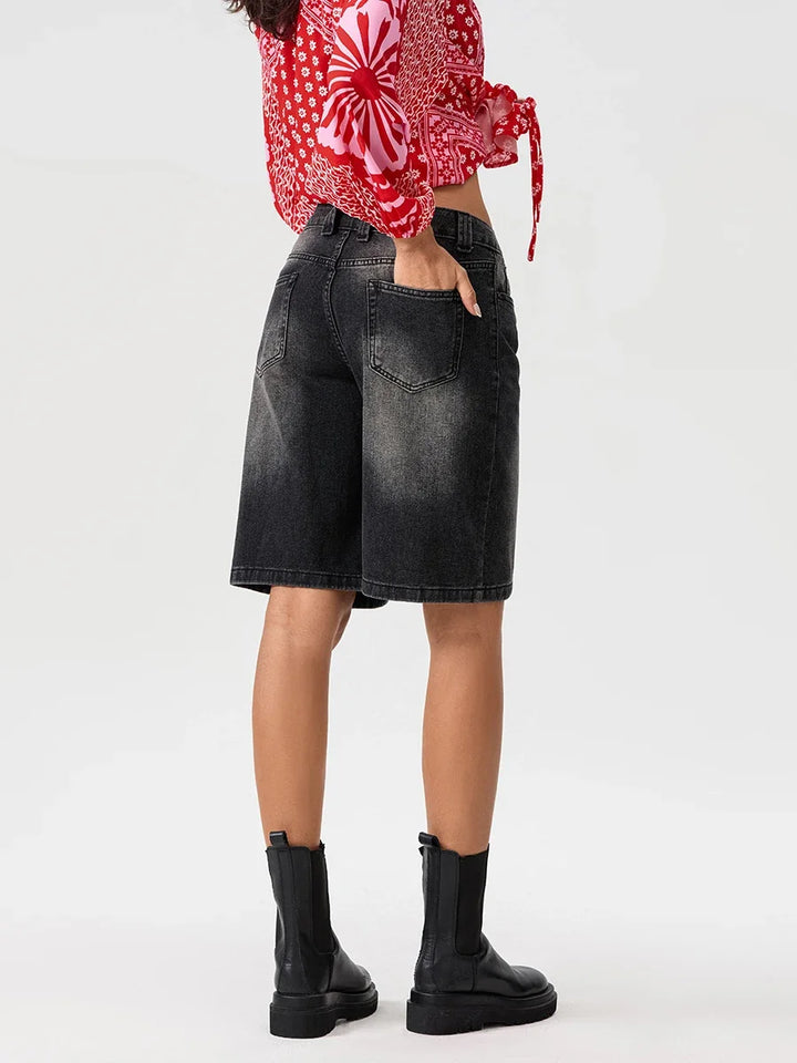 Kaia Street Denim Shorts