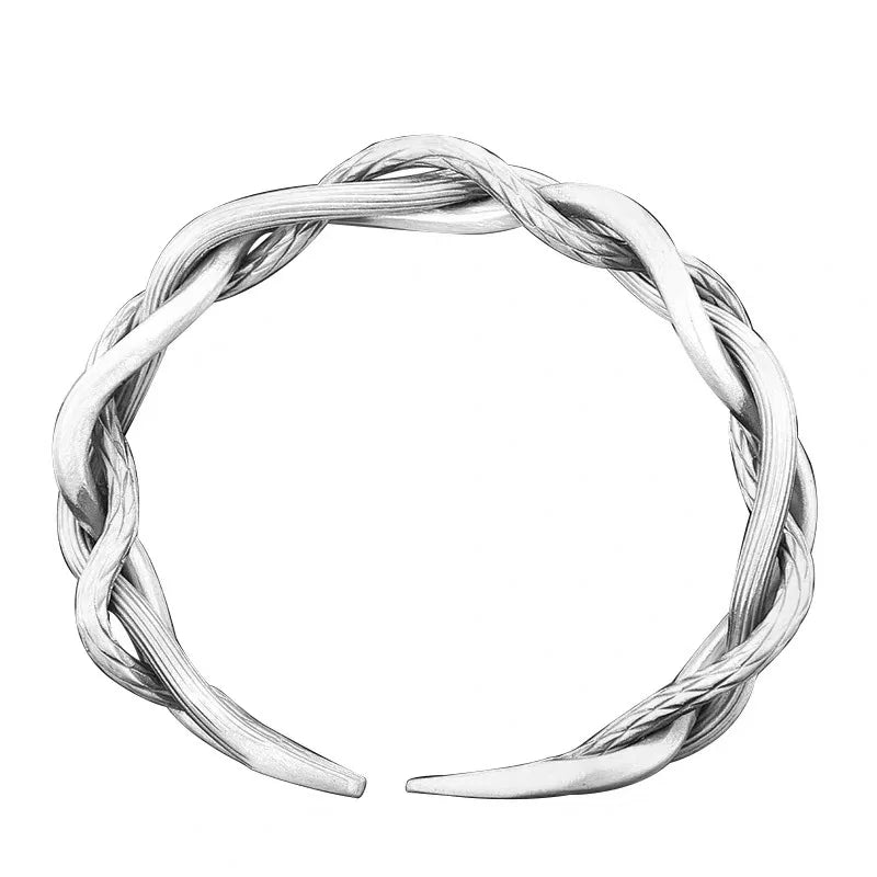Elite Sterling Silver Twist Bracelet