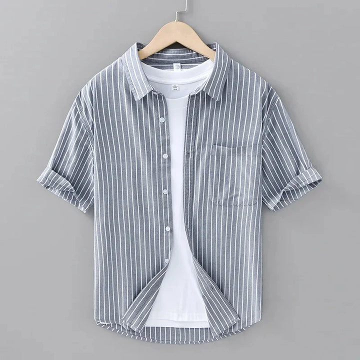 Harbor Stripe Cotton Shirt