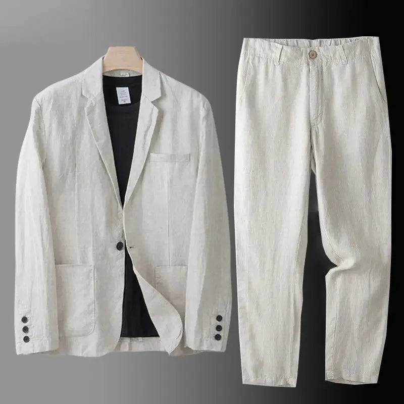 Callum Linen Suit Set