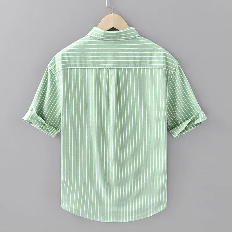 Harbor Stripe Cotton Shirt