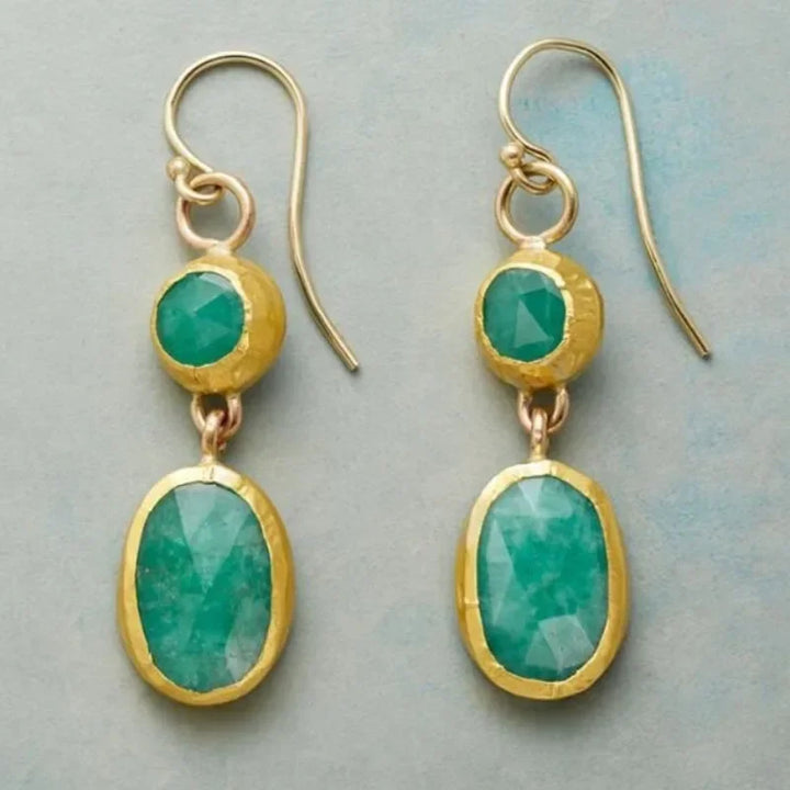 Eternal Emerald Gold Earrings