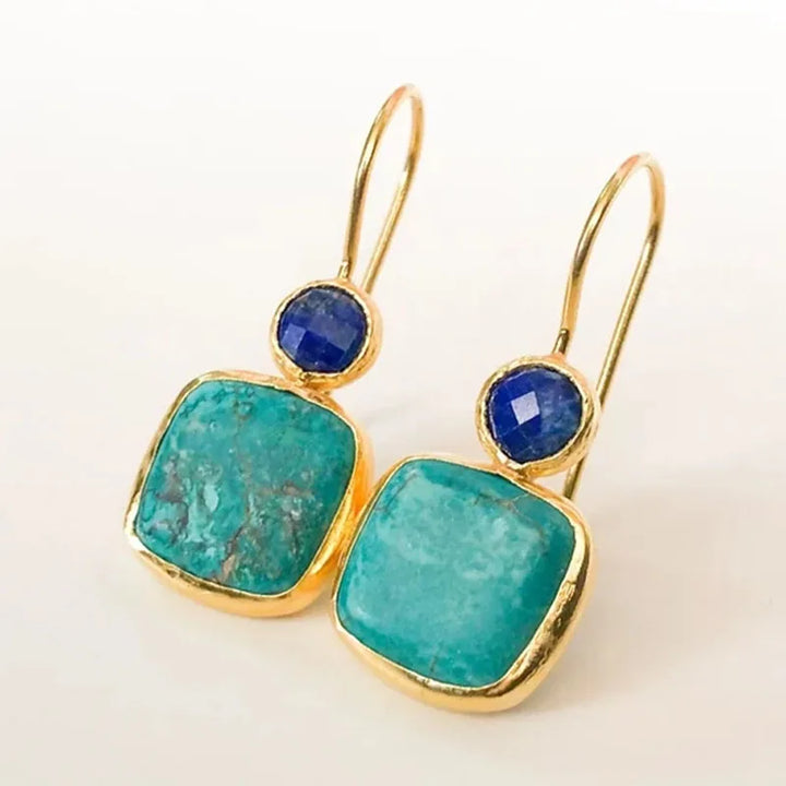 Astra Turquoise Sapphire Earrings