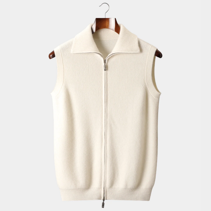 Luxury Cashmere Zip Body Warmer Vest