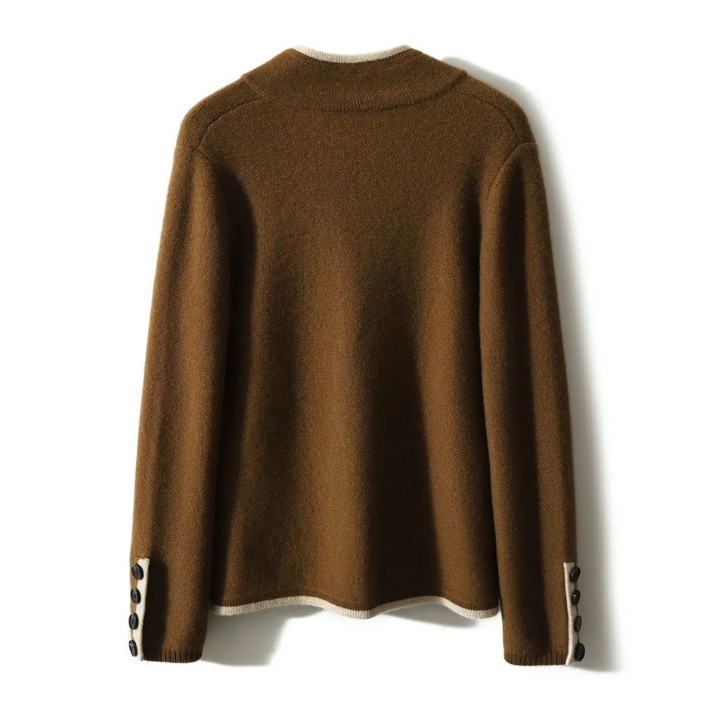 Oriana Two-Tone Knit Cardigan