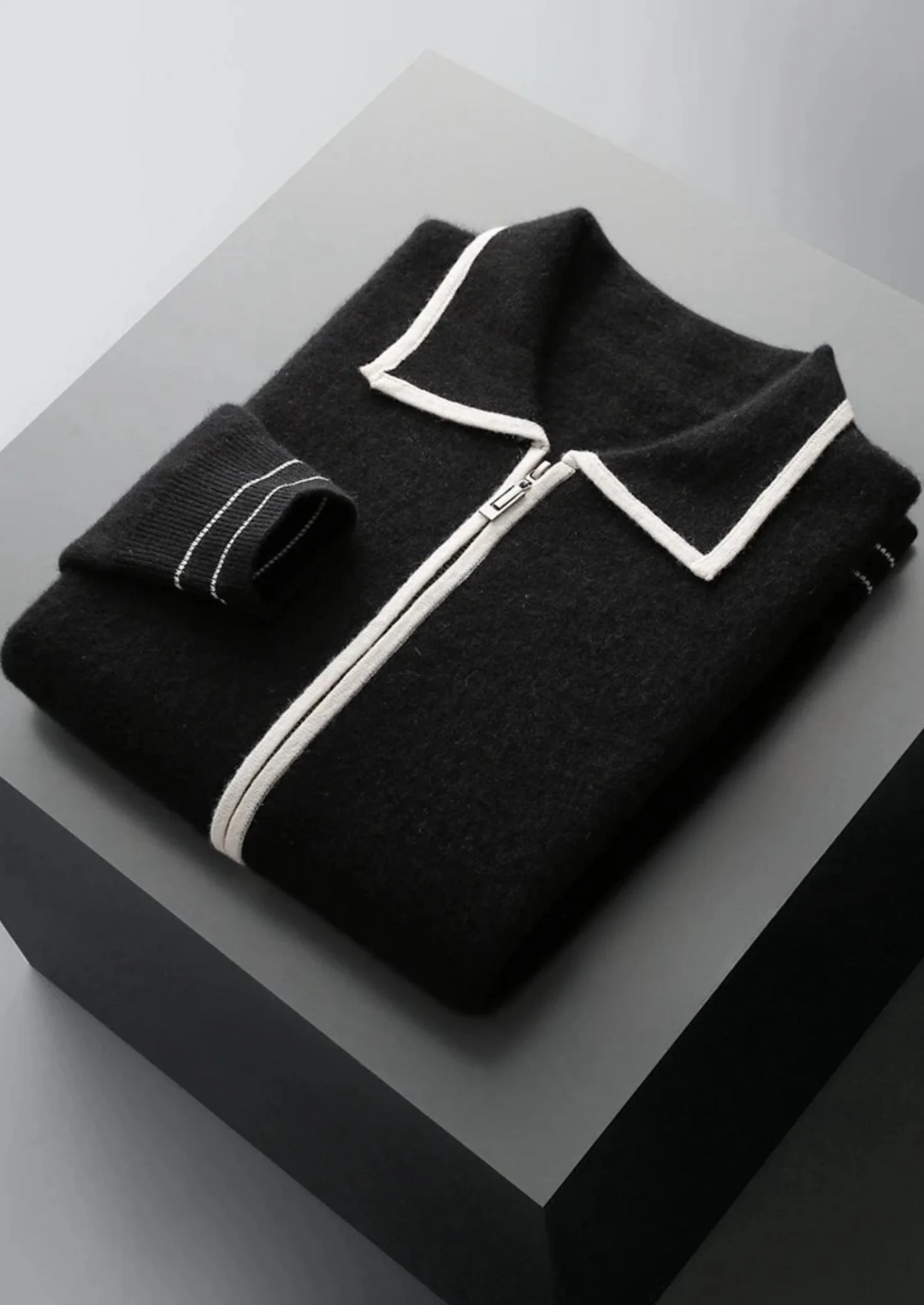 Pure Merino Wool Heritage Zip Cardigan