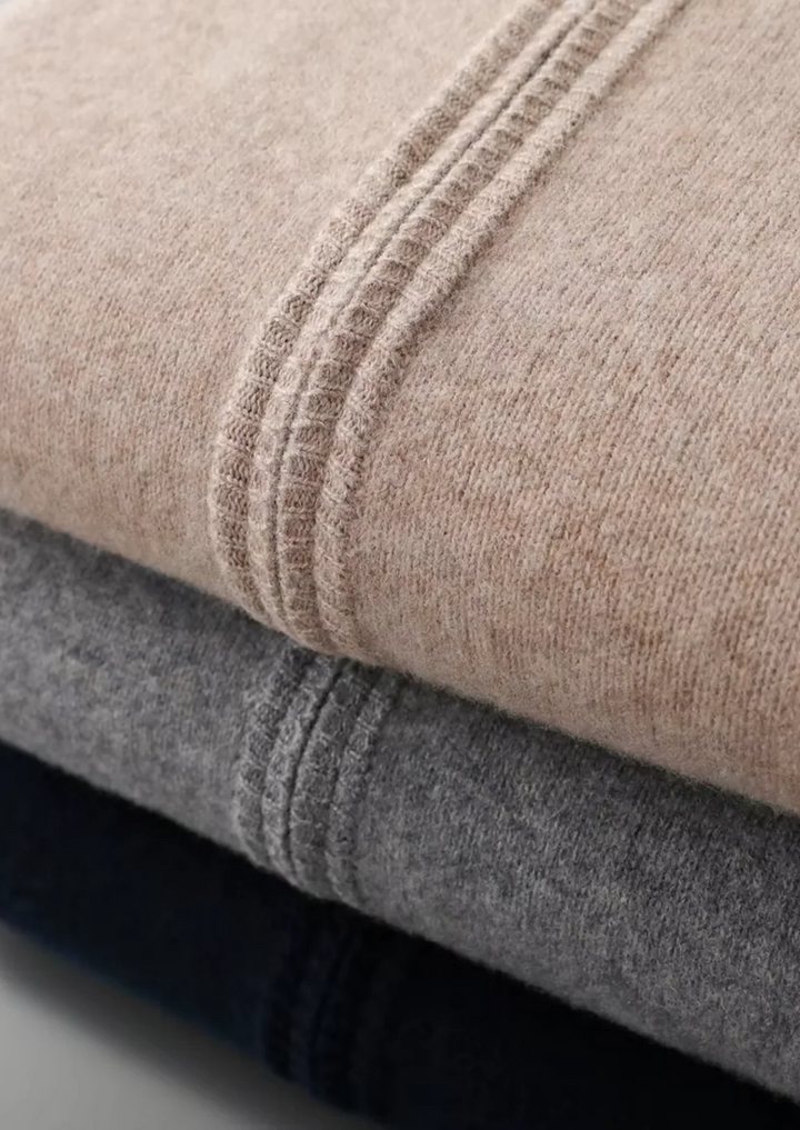Pure Merino Wool Full-Zip Cardigan