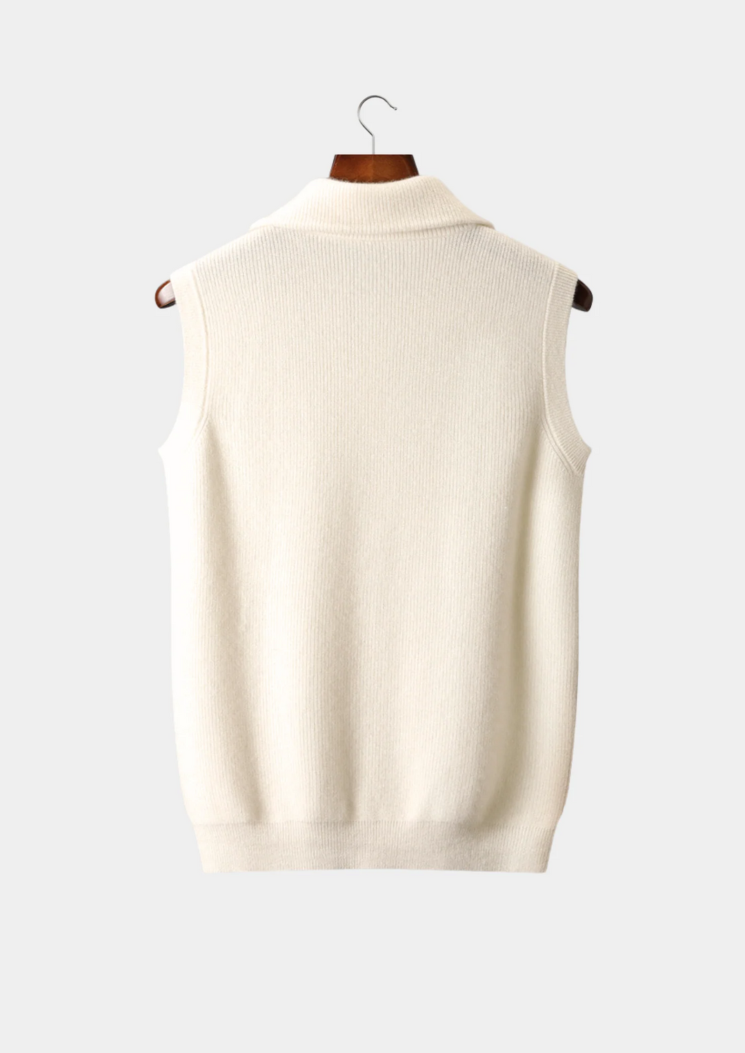 Luxury Cashmere Zip Body Warmer Vest