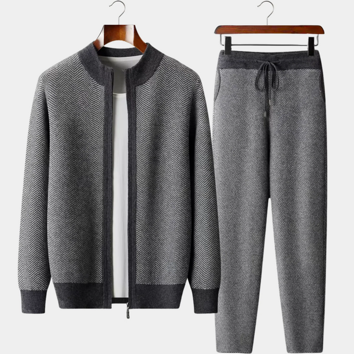 Pure Merino Wool Herringbone Set