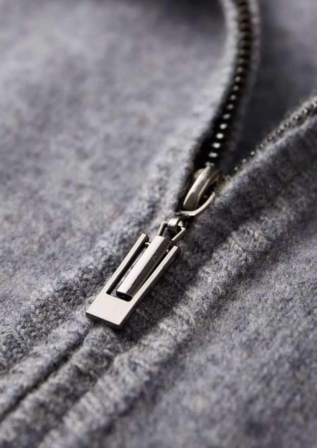 Pure Merino Wool Full-Zip Cardigan