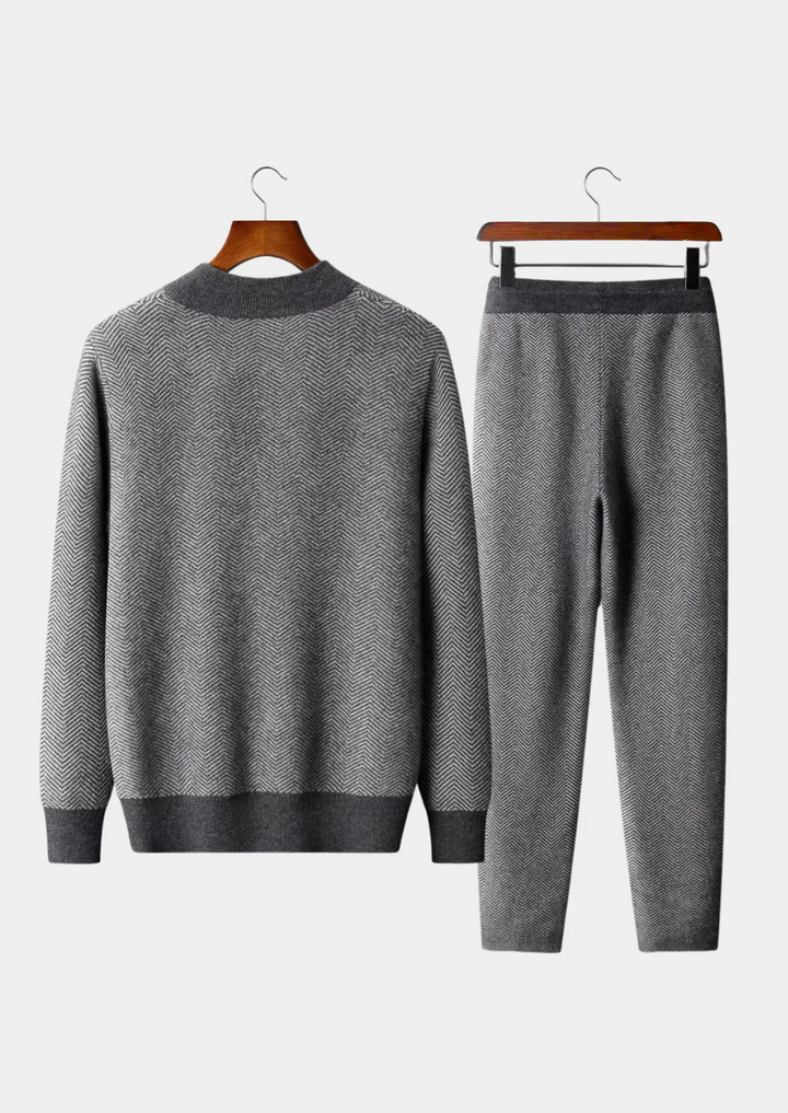 Pure Merino Wool Herringbone Set