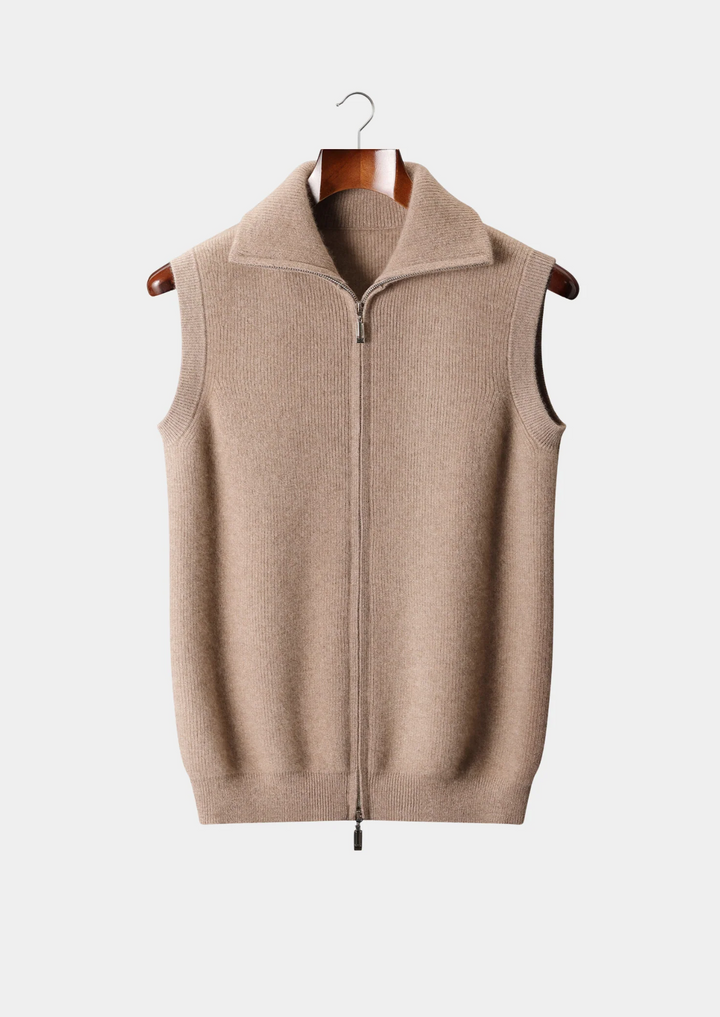 Luxury Cashmere Zip Body Warmer Vest
