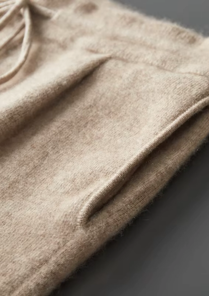 Luxury Cashmere Hoodie Leisure Set