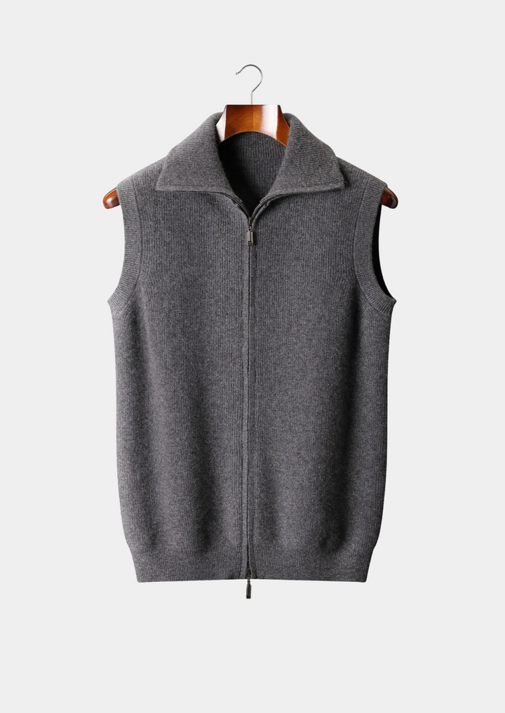 Luxury Cashmere Zip Body Warmer Vest