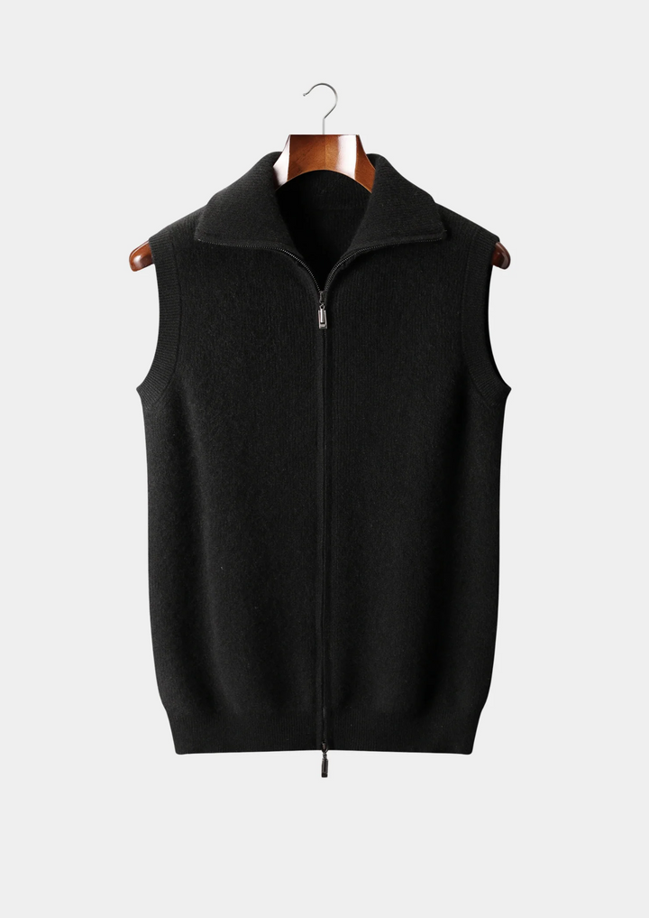 Luxury Cashmere Zip Body Warmer Vest