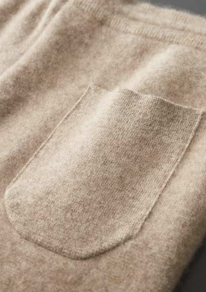 Luxury Cashmere Hoodie Leisure Set