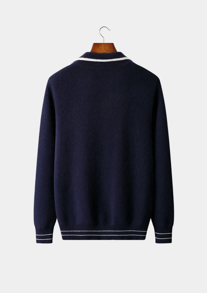 Pure Merino Wool Heritage Zip Cardigan