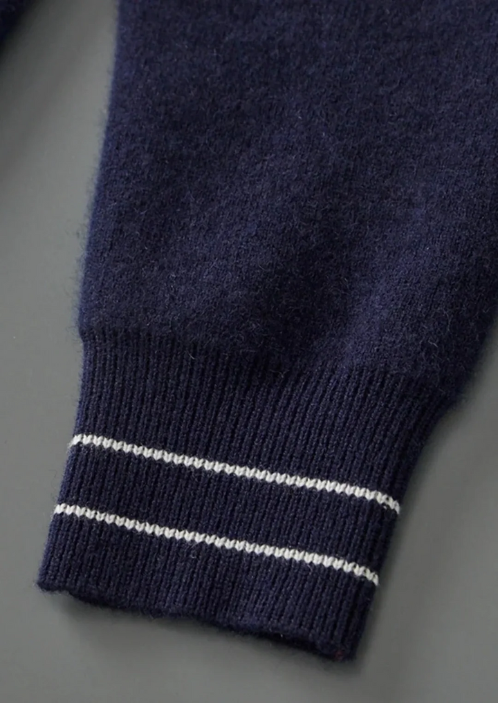 Pure Merino Wool Heritage Zip Cardigan